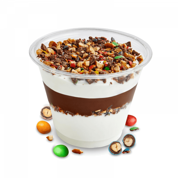 CHOCO PEANUT  TIRAMISU CLASSIQUE WITH PEANUT PIECES AND MILK CHOCOLATE